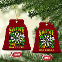 Funny Darts St Patricks Day Gift Ceramic Ornament Saint Hat Tricks