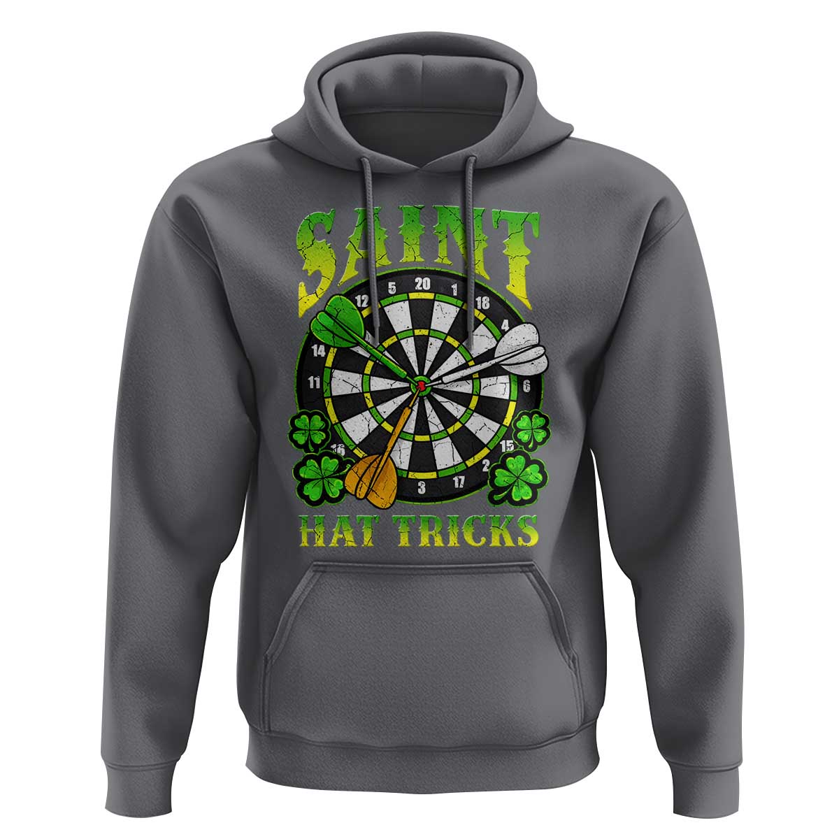 Funny Darts St Patricks Day Gift Hoodie Saint Hat Tricks
