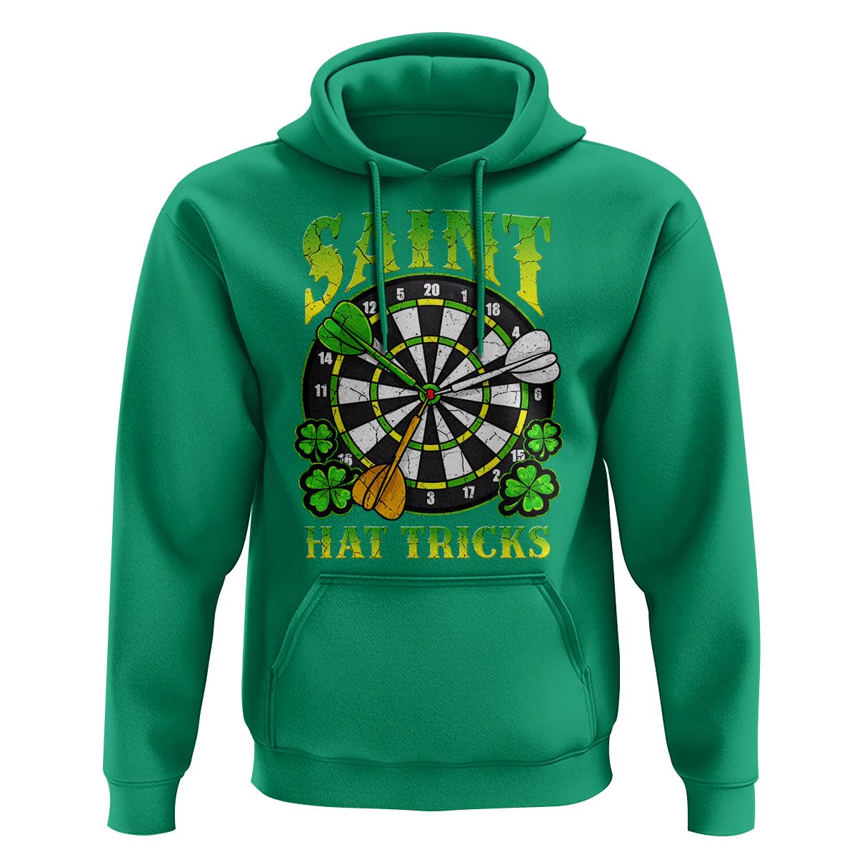 Funny Darts St Patricks Day Gift Hoodie Saint Hat Tricks