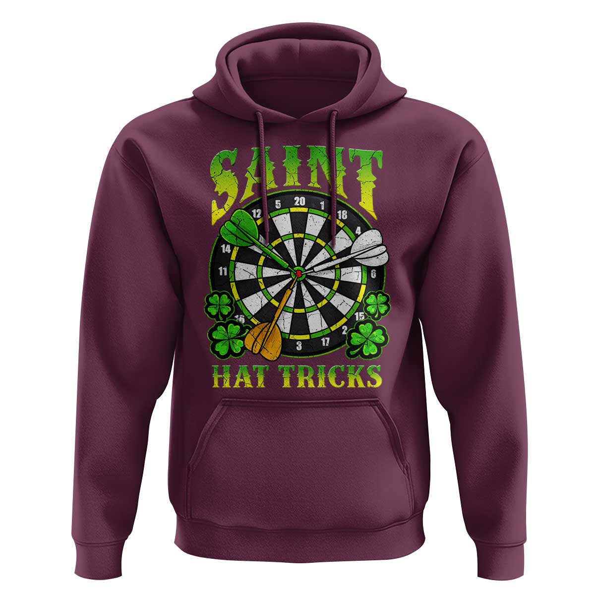 Funny Darts St Patricks Day Gift Hoodie Saint Hat Tricks