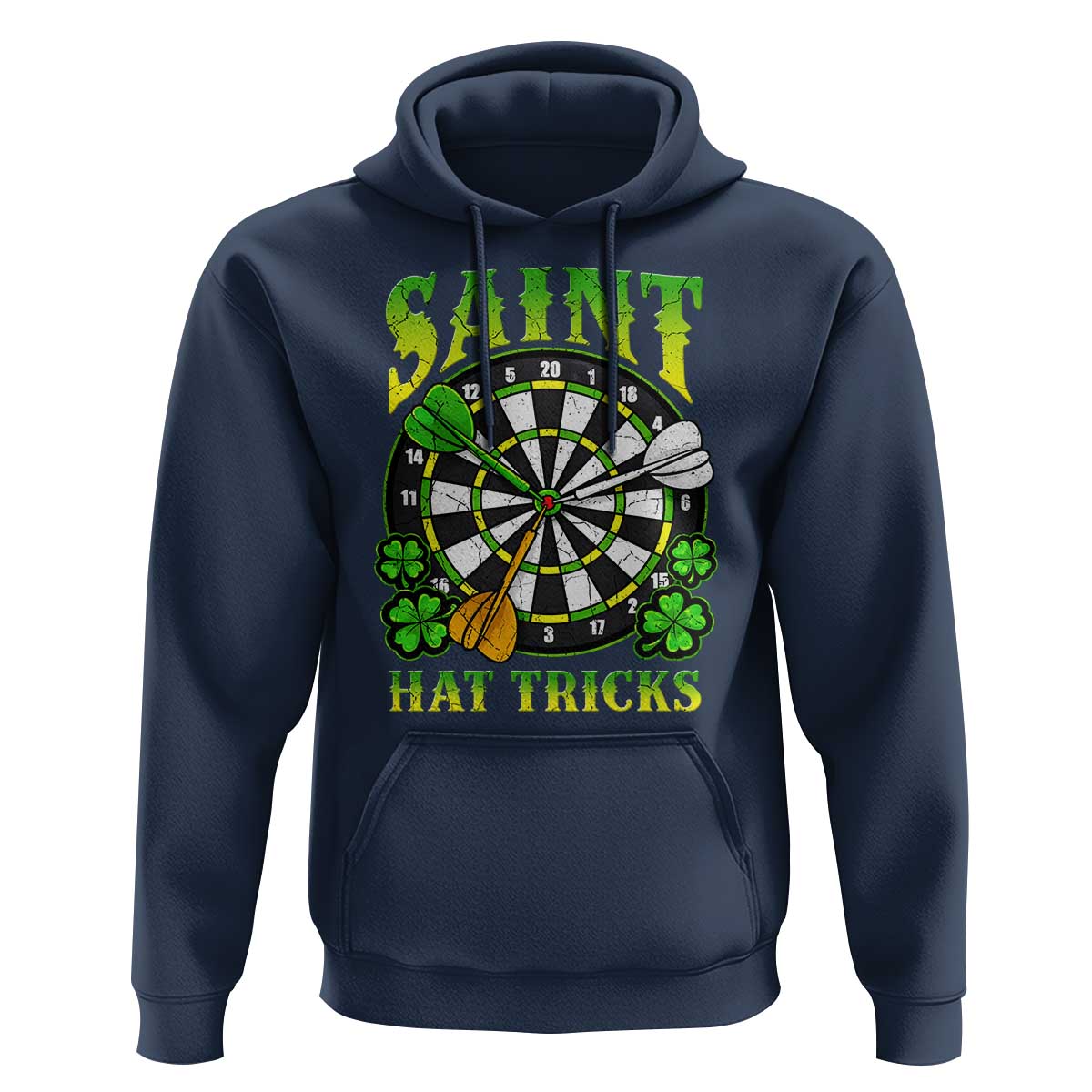 Funny Darts St Patricks Day Gift Hoodie Saint Hat Tricks