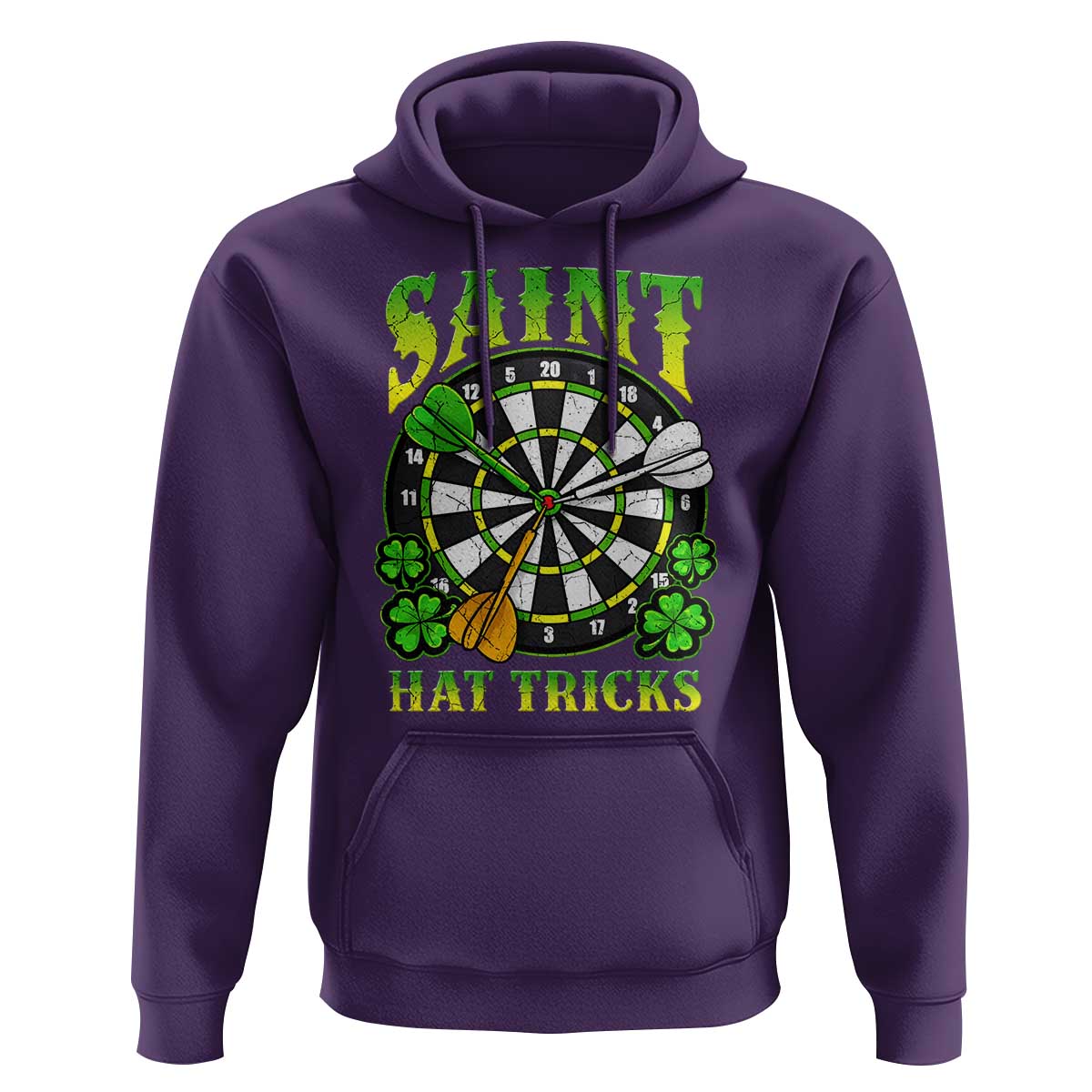Funny Darts St Patricks Day Gift Hoodie Saint Hat Tricks