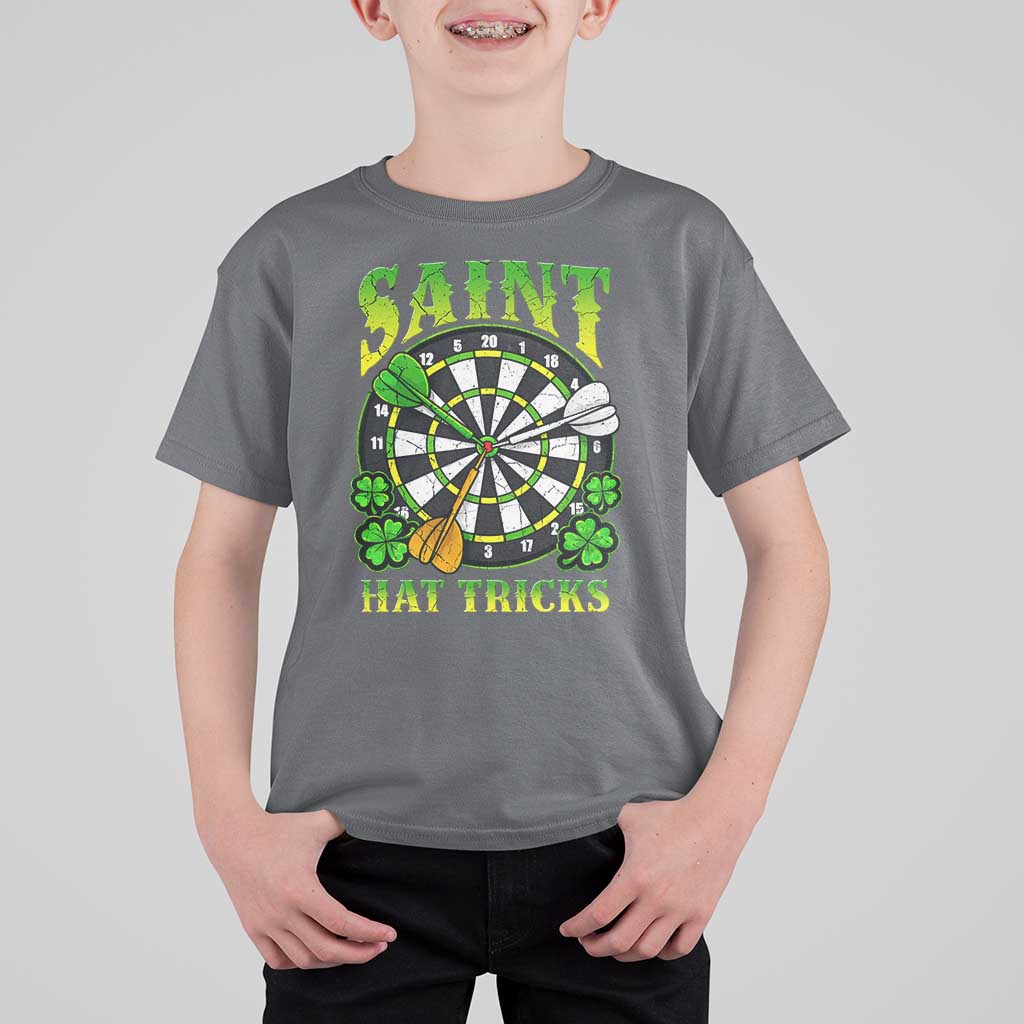 Funny Darts St Patricks Day Gift T Shirt For Kid Saint Hat Tricks