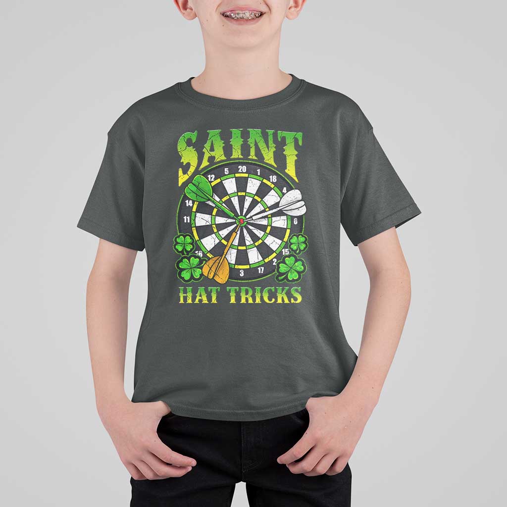 Funny Darts St Patricks Day Gift T Shirt For Kid Saint Hat Tricks