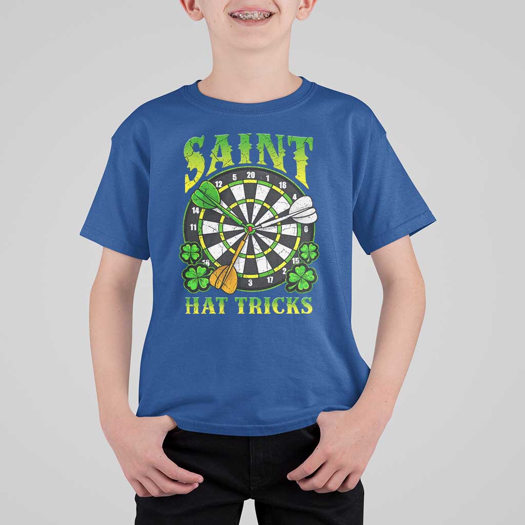 Funny Darts St Patricks Day Gift T Shirt For Kid Saint Hat Tricks
