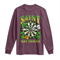 Funny Darts St Patricks Day Gift Long Sleeve Shirt Saint Hat Tricks