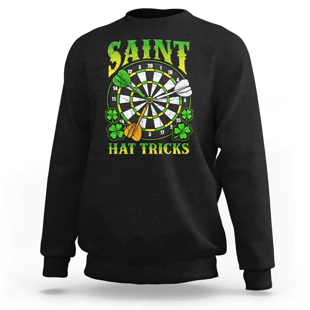 Funny Darts St Patricks Day Gift Sweatshirt Saint Hat Tricks
