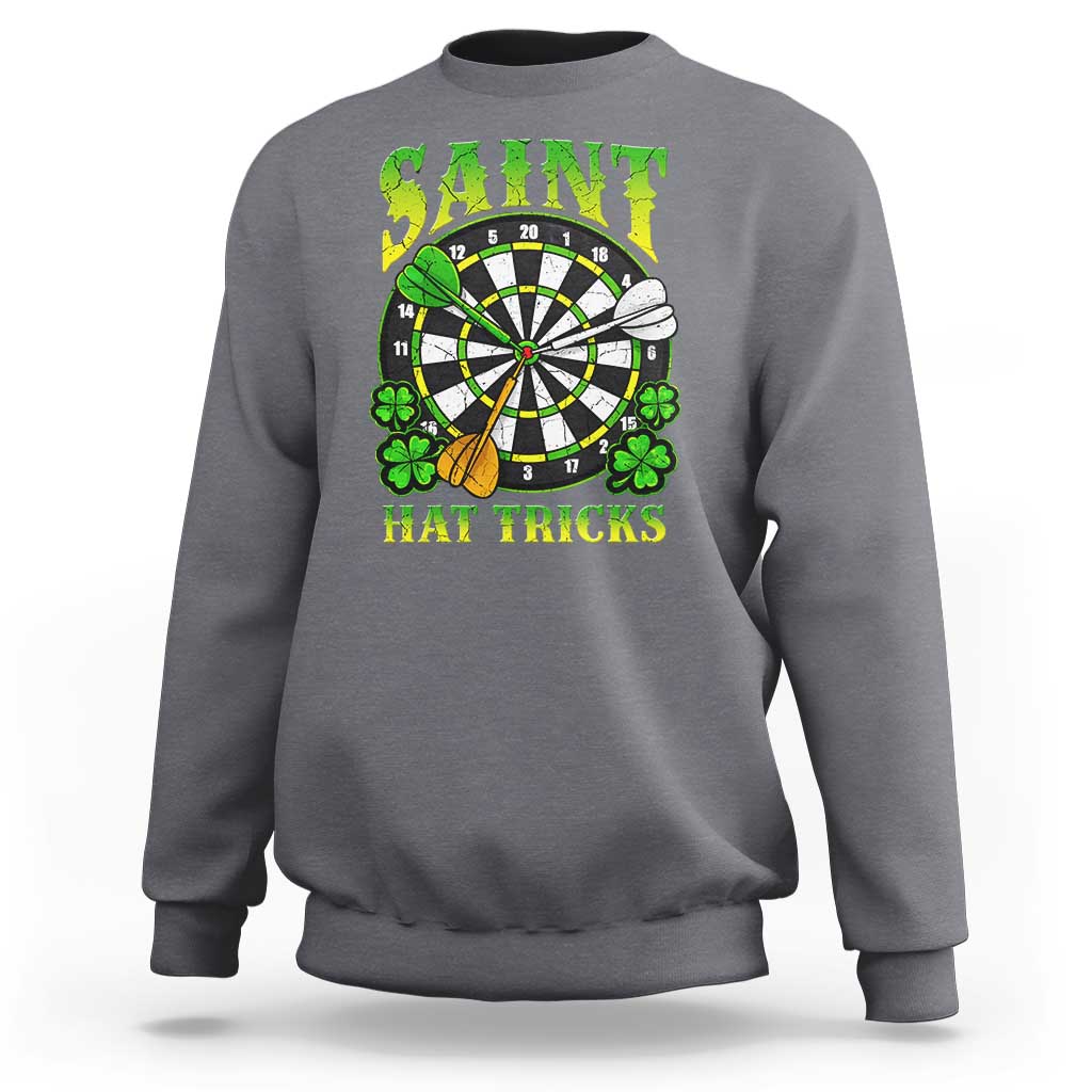 Funny Darts St Patricks Day Gift Sweatshirt Saint Hat Tricks