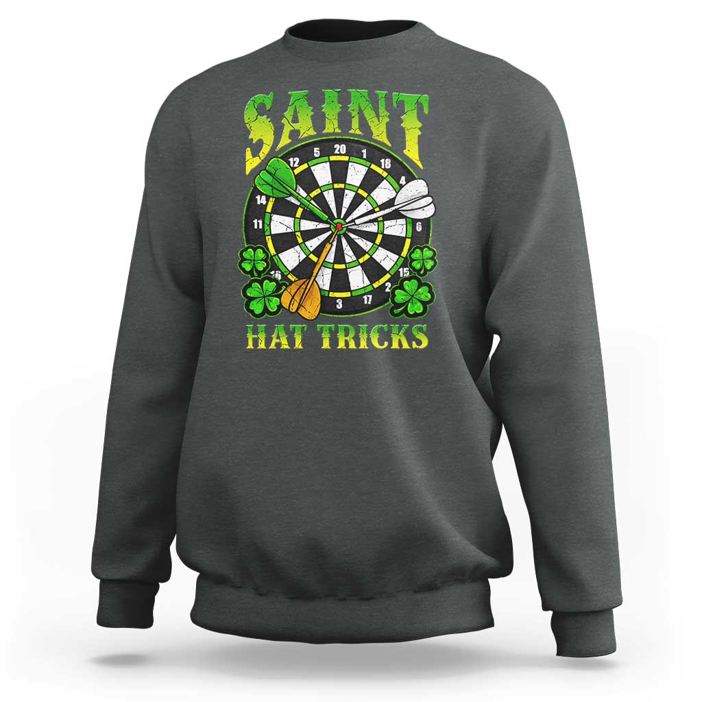 Funny Darts St Patricks Day Gift Sweatshirt Saint Hat Tricks
