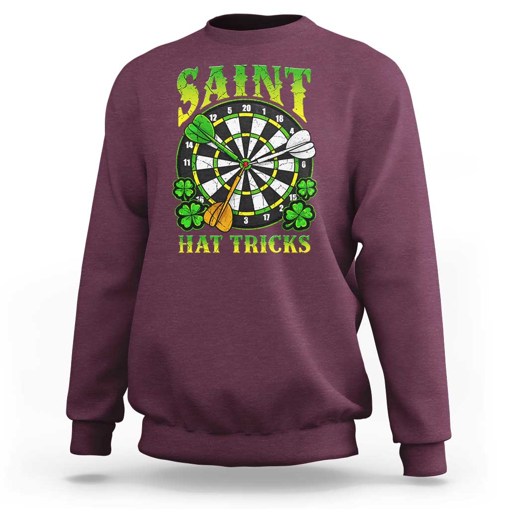 Funny Darts St Patricks Day Gift Sweatshirt Saint Hat Tricks
