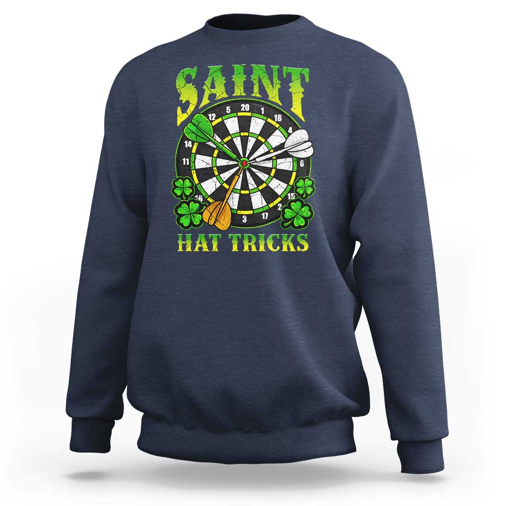 Funny Darts St Patricks Day Gift Sweatshirt Saint Hat Tricks
