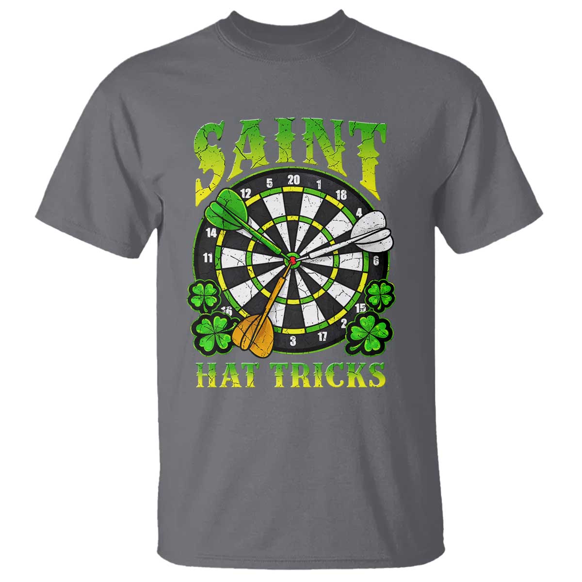 Funny Darts St Patricks Day Gift T Shirt Saint Hat Tricks