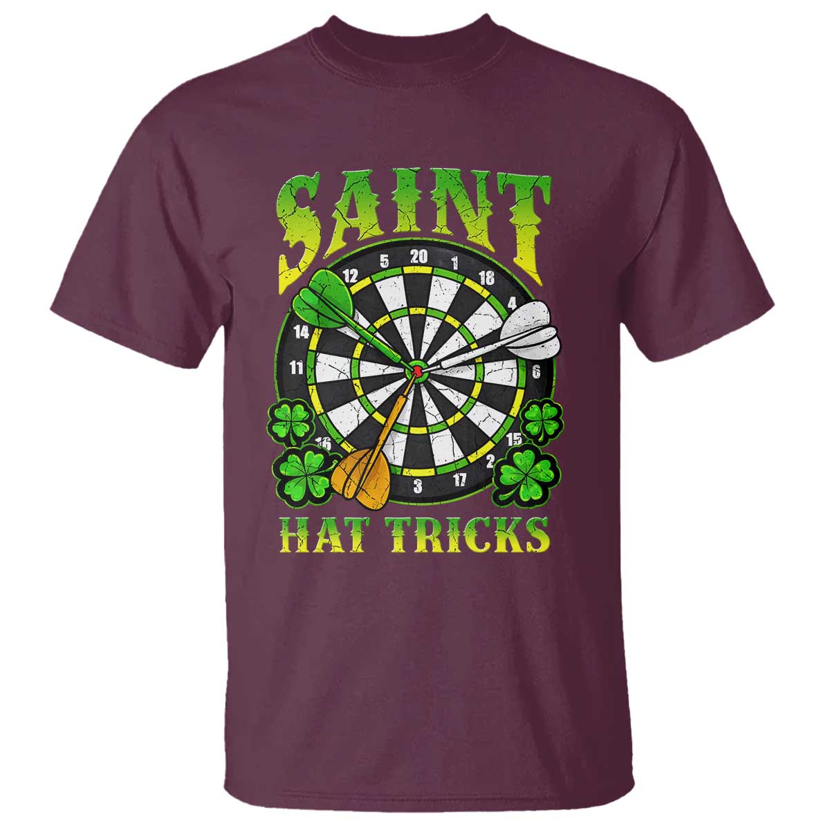 Funny Darts St Patricks Day Gift T Shirt Saint Hat Tricks