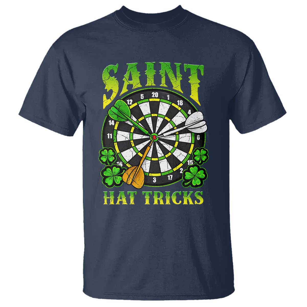 Funny Darts St Patricks Day Gift T Shirt Saint Hat Tricks