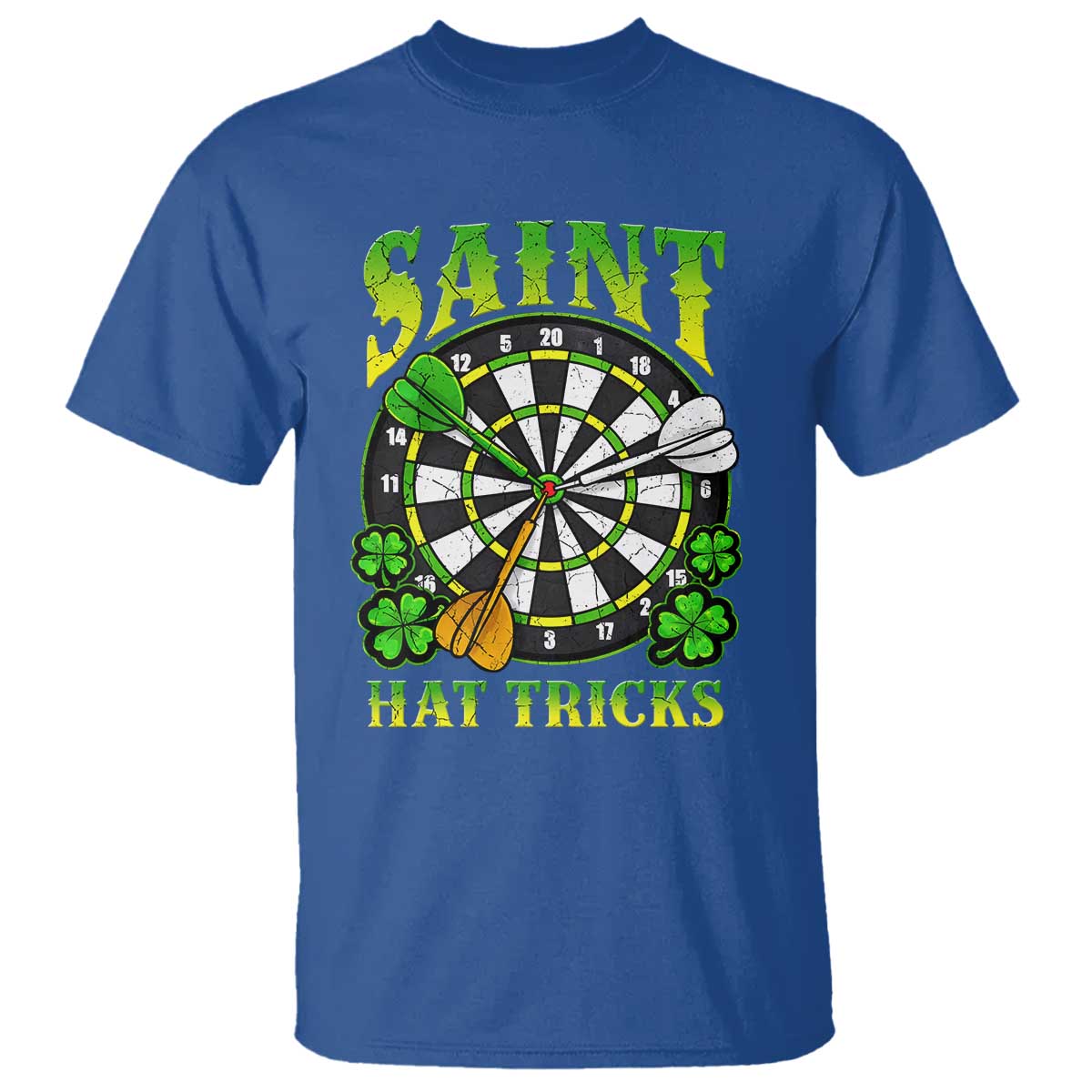Funny Darts St Patricks Day Gift T Shirt Saint Hat Tricks