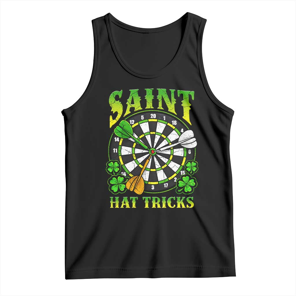 Funny Darts St Patricks Day Gift Tank Top Saint Hat Tricks