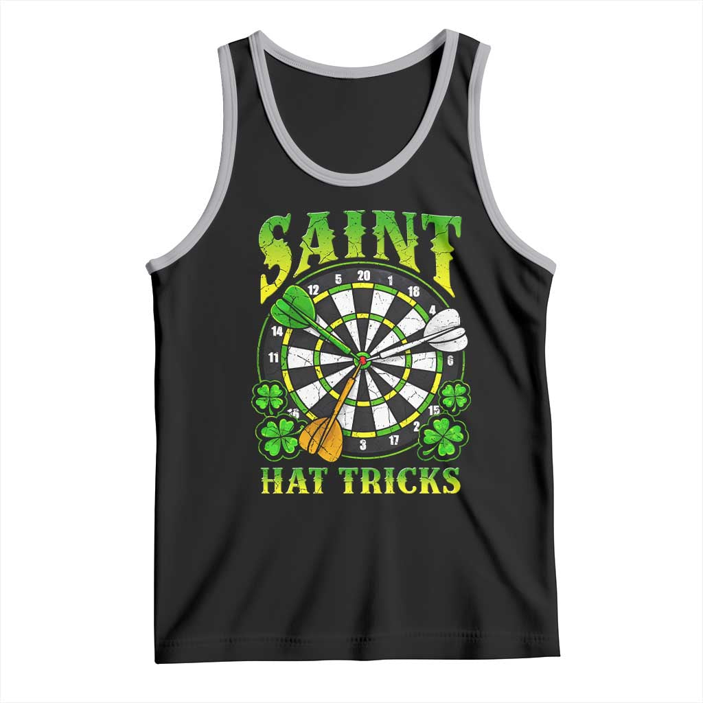 Funny Darts St Patricks Day Gift Tank Top Saint Hat Tricks