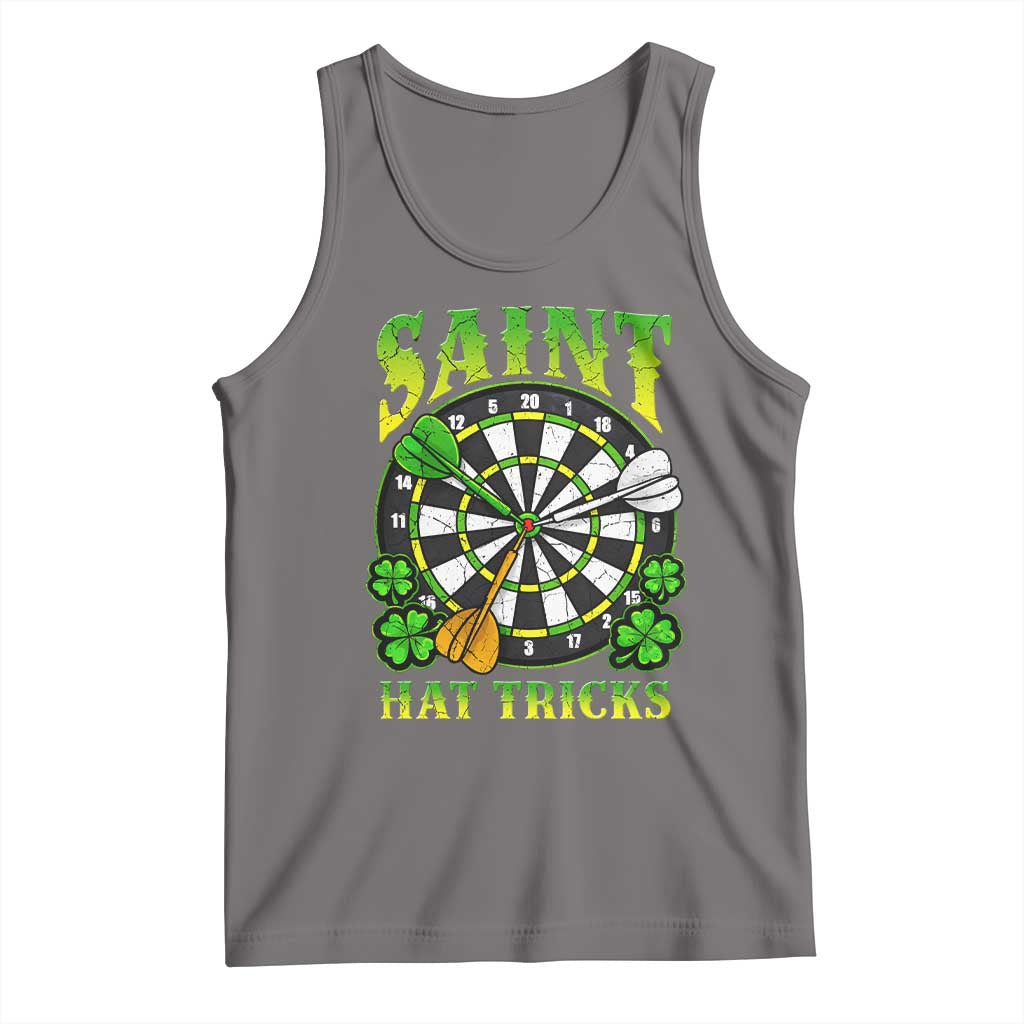 Funny Darts St Patricks Day Gift Tank Top Saint Hat Tricks