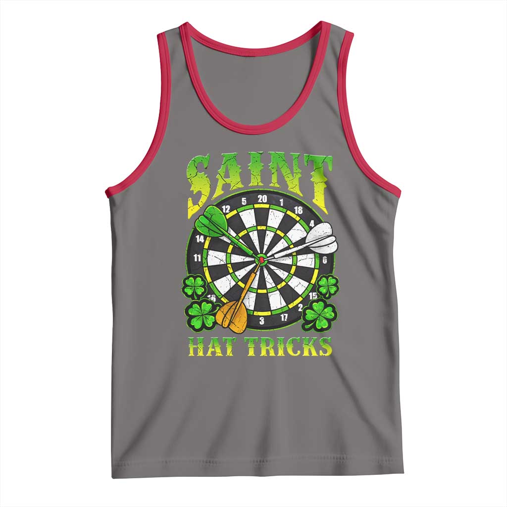Funny Darts St Patricks Day Gift Tank Top Saint Hat Tricks