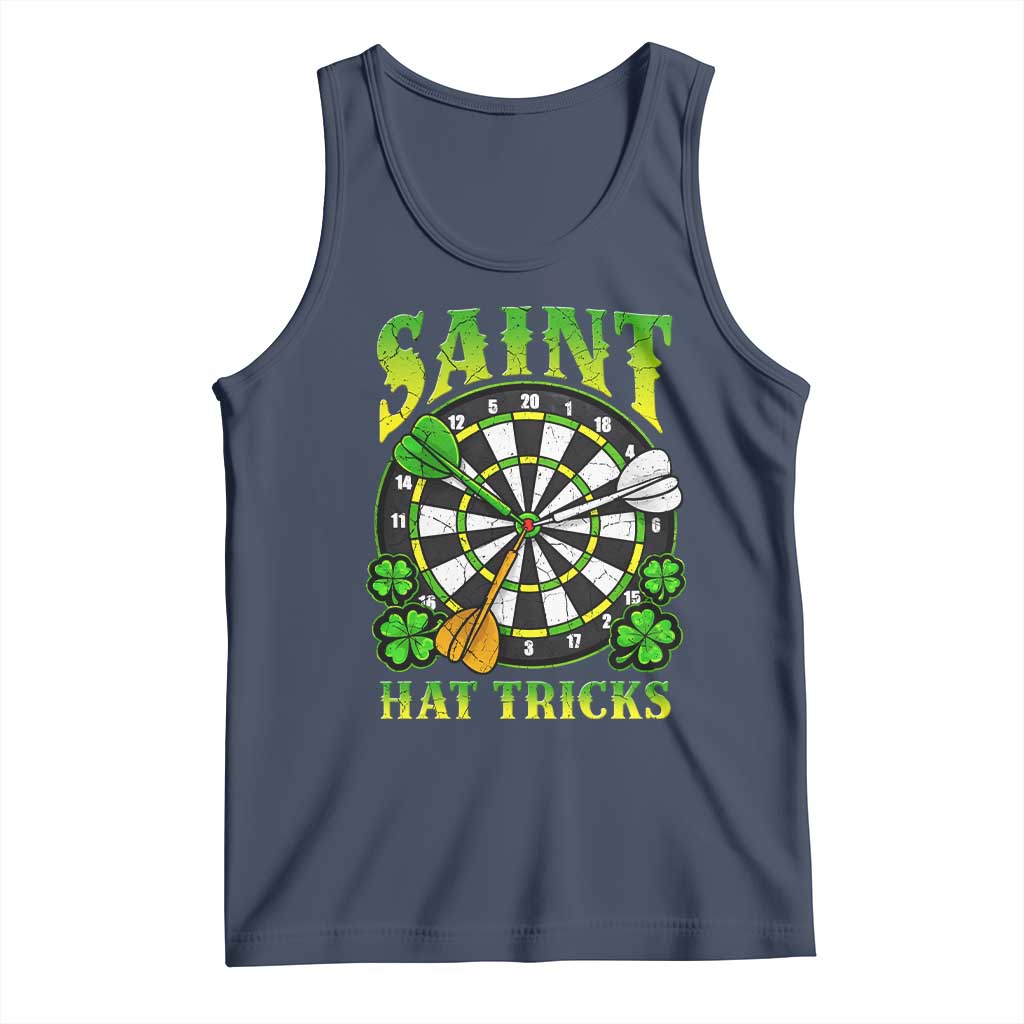 Funny Darts St Patricks Day Gift Tank Top Saint Hat Tricks