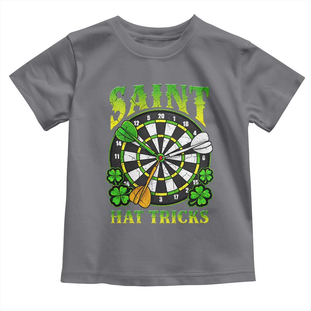 Funny Darts St Patricks Day Gift Toddler T Shirt Saint Hat Tricks