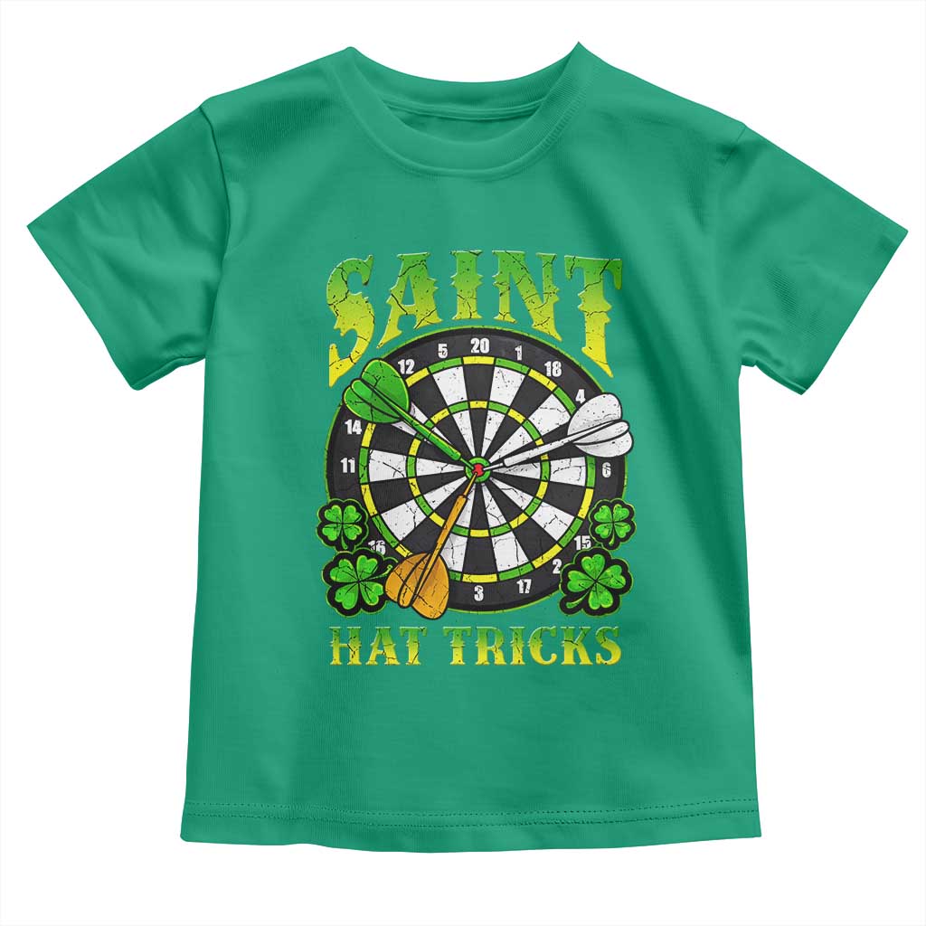 Funny Darts St Patricks Day Gift Toddler T Shirt Saint Hat Tricks