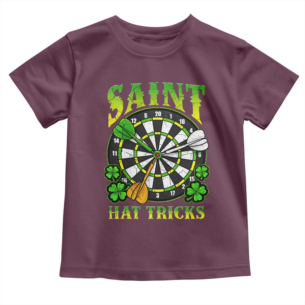Funny Darts St Patricks Day Gift Toddler T Shirt Saint Hat Tricks