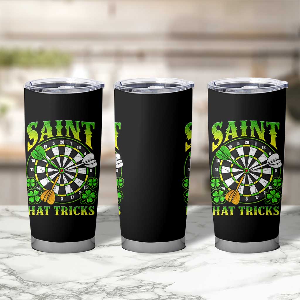Funny Darts St Patricks Day Gift Tumbler Cup Saint Hat Tricks