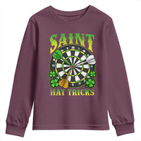 Funny Darts St Patricks Day Gift Youth Sweatshirt Saint Hat Tricks