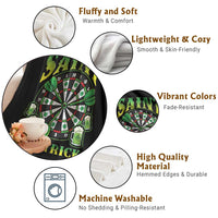 Saint Hat Tricks St Patricks Day Throw Blanket Darts Player Gift