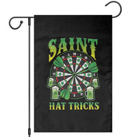 Saint Hat Tricks St Patricks Day Garden Flag Darts Player Gift