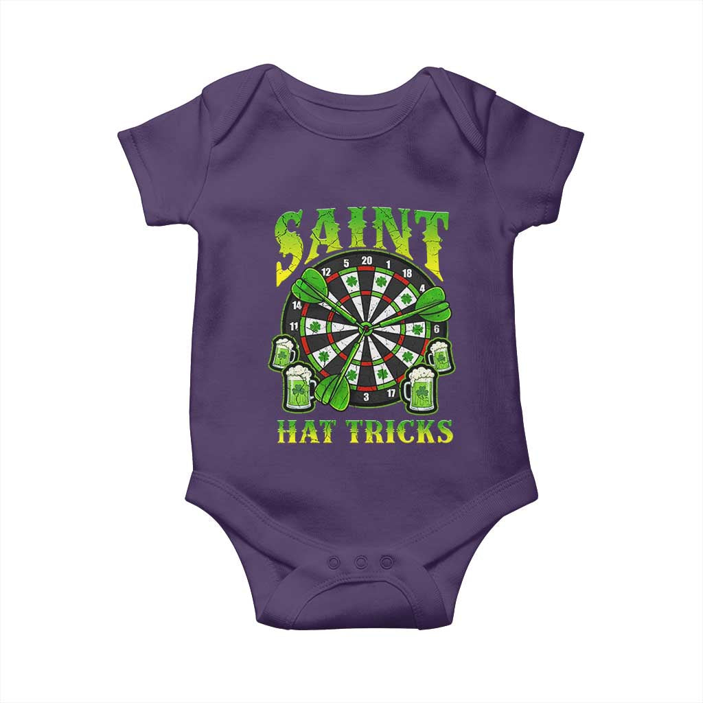 Saint Hat Tricks St Patricks Day Baby Onesie Darts Player Gift