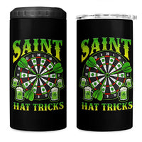 Saint Hat Tricks St Patricks Day 4 in 1 Can Cooler Tumbler Darts Player Gift