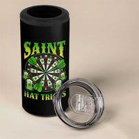 Saint Hat Tricks St Patricks Day 4 in 1 Can Cooler Tumbler Darts Player Gift