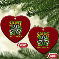 Saint Hat Tricks St Patricks Day Ceramic Ornament Darts Player Gift