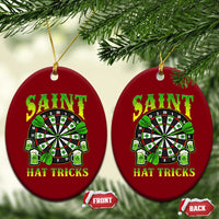 Saint Hat Tricks St Patricks Day Ceramic Ornament Darts Player Gift