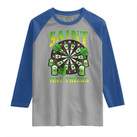 Saint Hat Tricks St Patricks Day Raglan Shirt Darts Player Gift