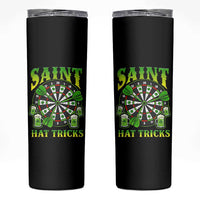 Saint Hat Tricks St Patricks Day Skinny Tumbler Darts Player Gift