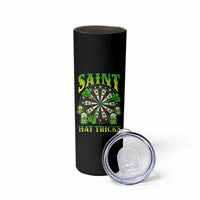 Saint Hat Tricks St Patricks Day Skinny Tumbler Darts Player Gift