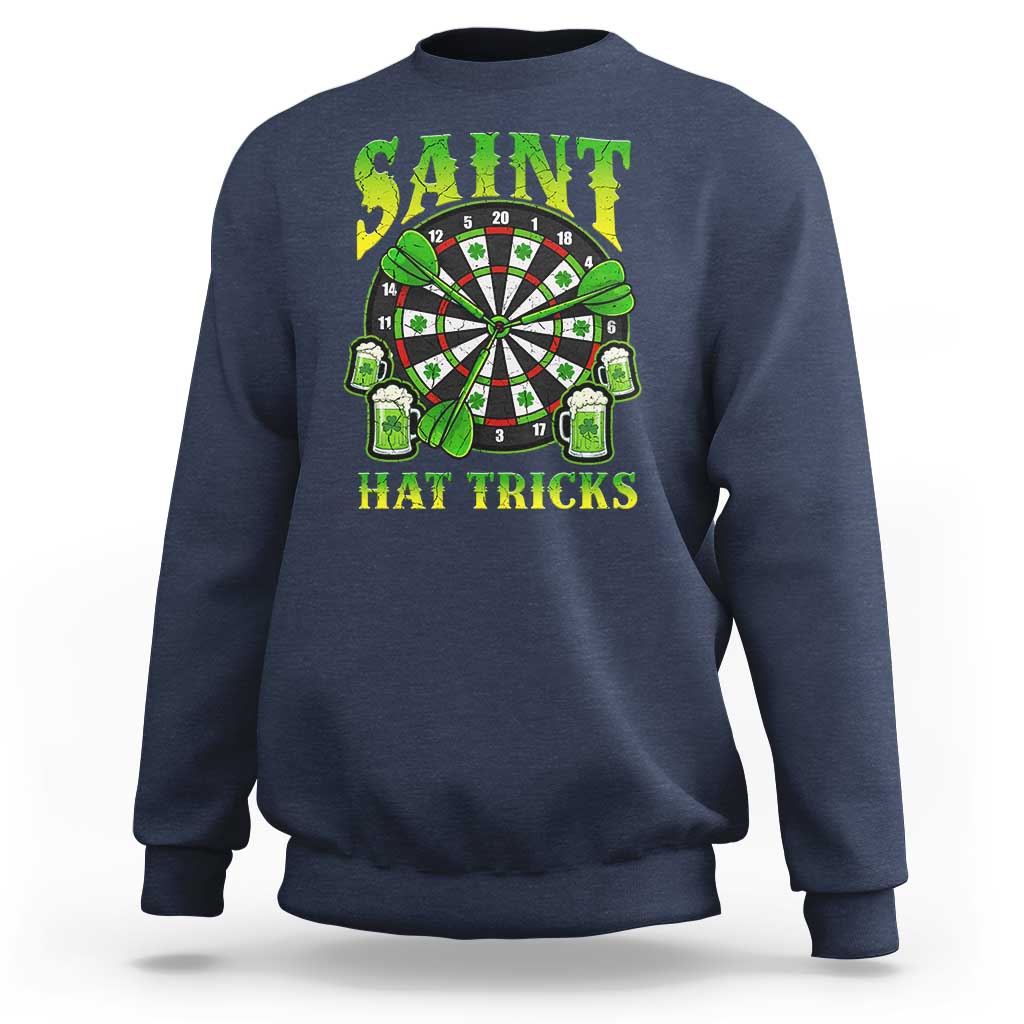 Saint Hat Tricks St Patricks Day Sweatshirt Darts Player Gift