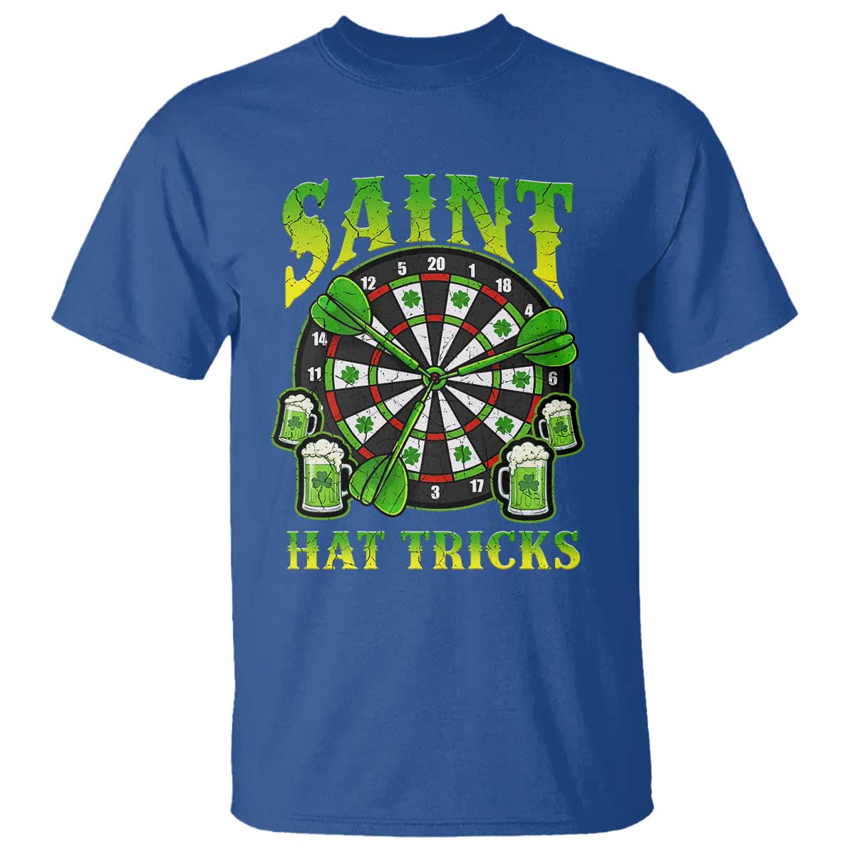 Saint Hat Tricks St Patricks Day T Shirt Darts Player Gift