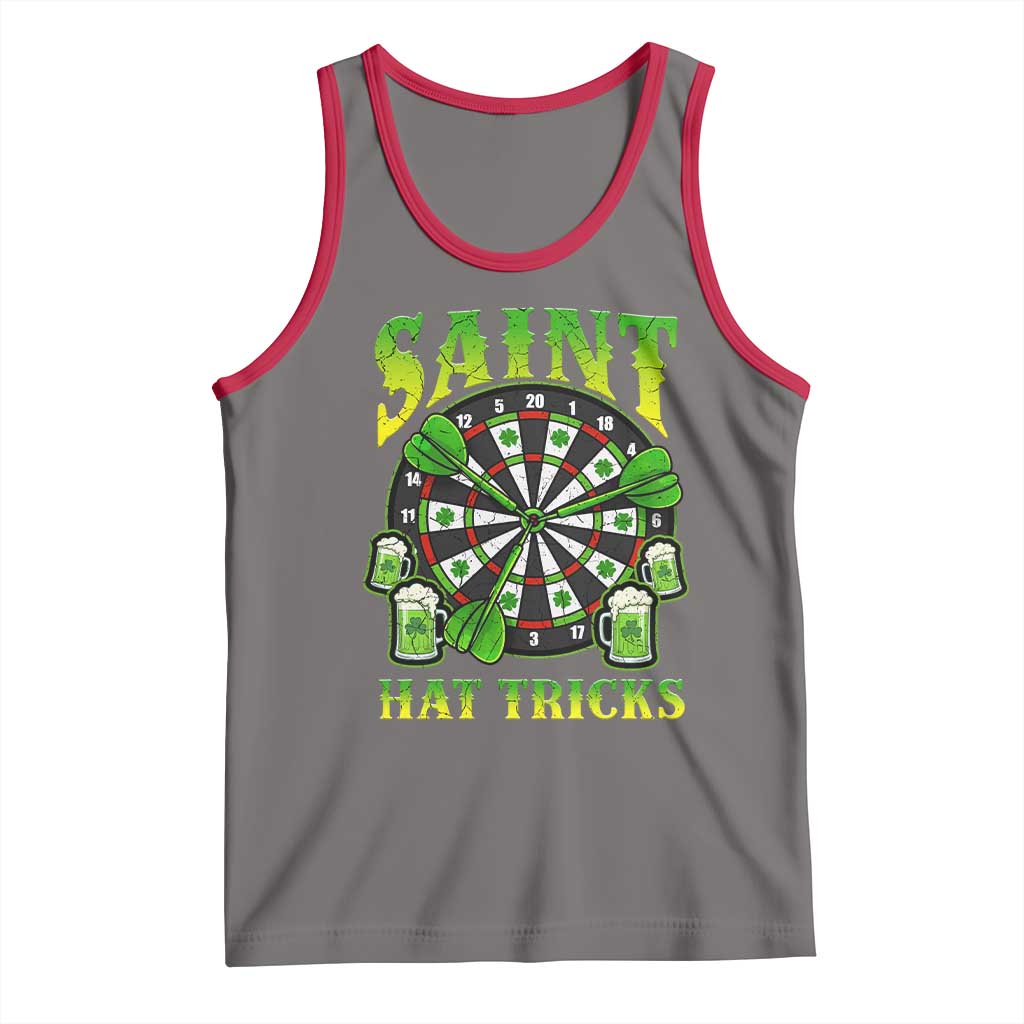 Saint Hat Tricks St Patricks Day Tank Top Darts Player Gift