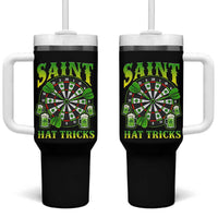 Saint Hat Tricks St Patricks Day Tumbler With Handle Darts Player Gift
