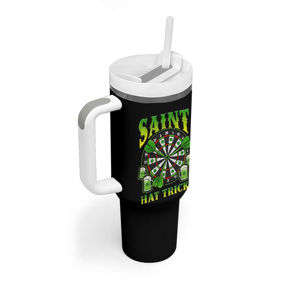 Saint Hat Tricks St Patricks Day Tumbler With Handle Darts Player Gift