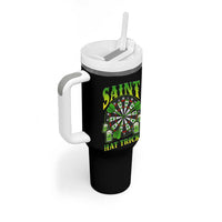 Saint Hat Tricks St Patricks Day Tumbler With Handle Darts Player Gift