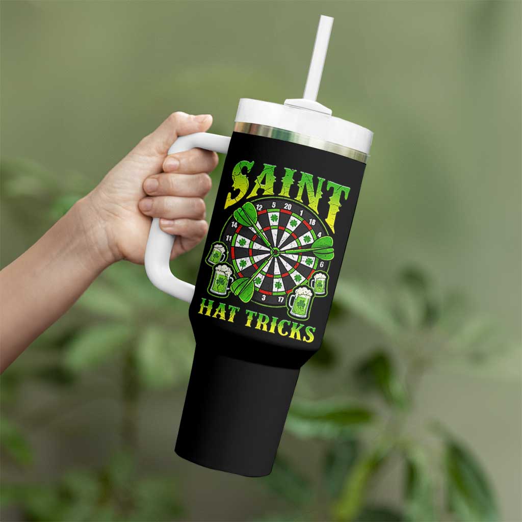 Saint Hat Tricks St Patricks Day Tumbler With Handle Darts Player Gift