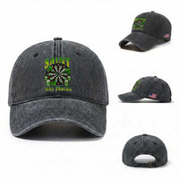 Saint Hat Tricks St Patricks Day Washed Cotton Baseball Cap Darts Player Gift