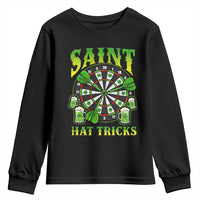 Saint Hat Tricks St Patricks Day Youth Sweatshirt Darts Player Gift
