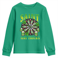 Saint Hat Tricks St Patricks Day Youth Sweatshirt Darts Player Gift