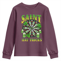 Saint Hat Tricks St Patricks Day Youth Sweatshirt Darts Player Gift